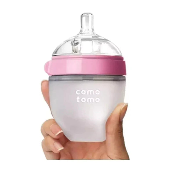 Mamadeira de Silicone Anti-Cólica Baby Comotomo