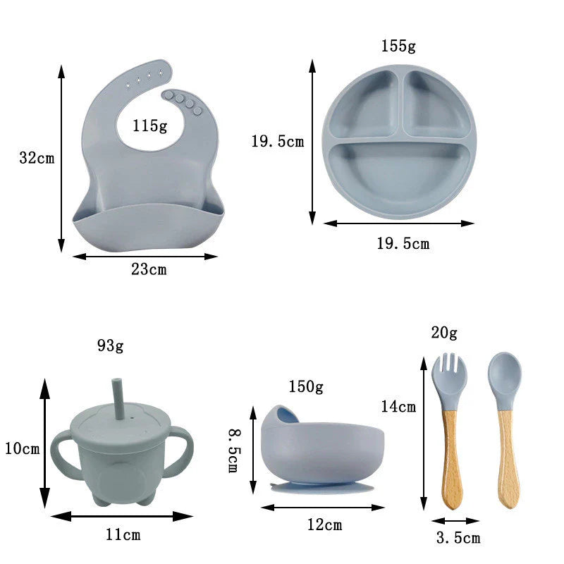 Kit de Introdução Alimentar em Silicone